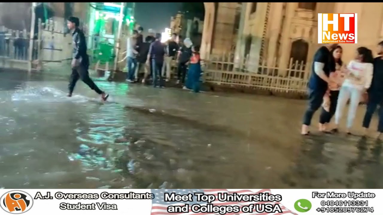 Heavy Rain Fall in Hyderabad Old City