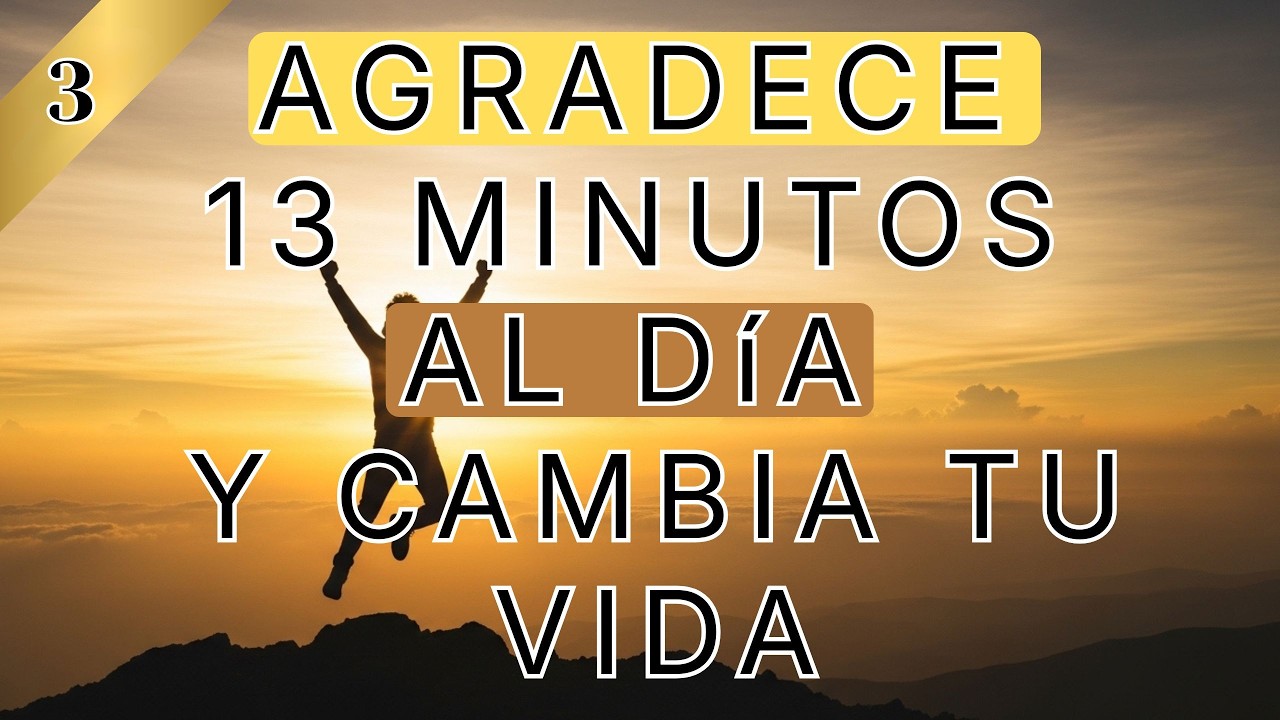 (13 minutos)  Ejercicio de GRATITUD de la mañana 🌅   Energía y Motivación para Hoy