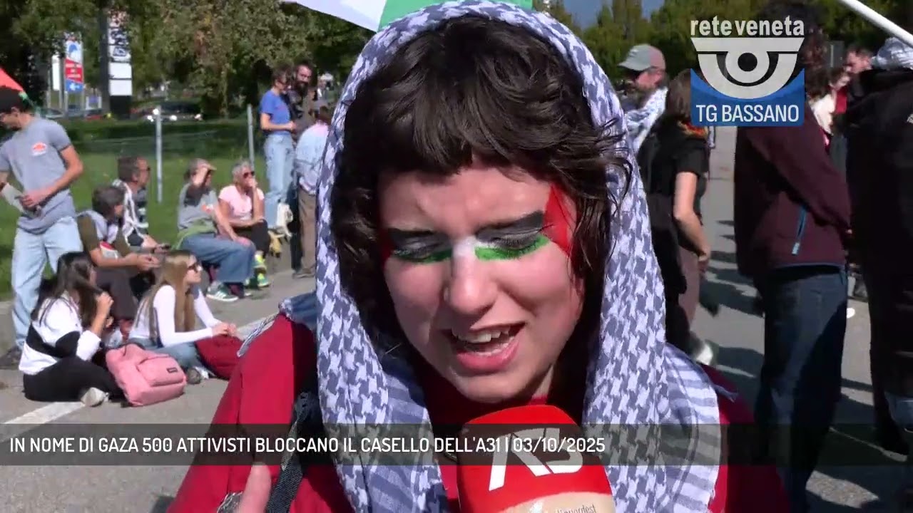 IN NOME DI GAZA 500 ATTIVISTI BLOCCANO IL CASELLO DELL'A31 | 03/10/2025