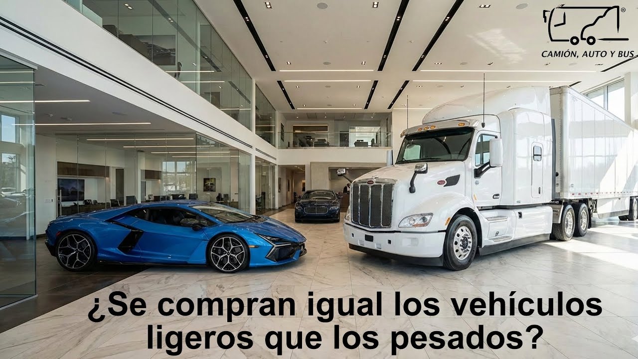 Diferencias entre comprar vehículos pesados y ligeros