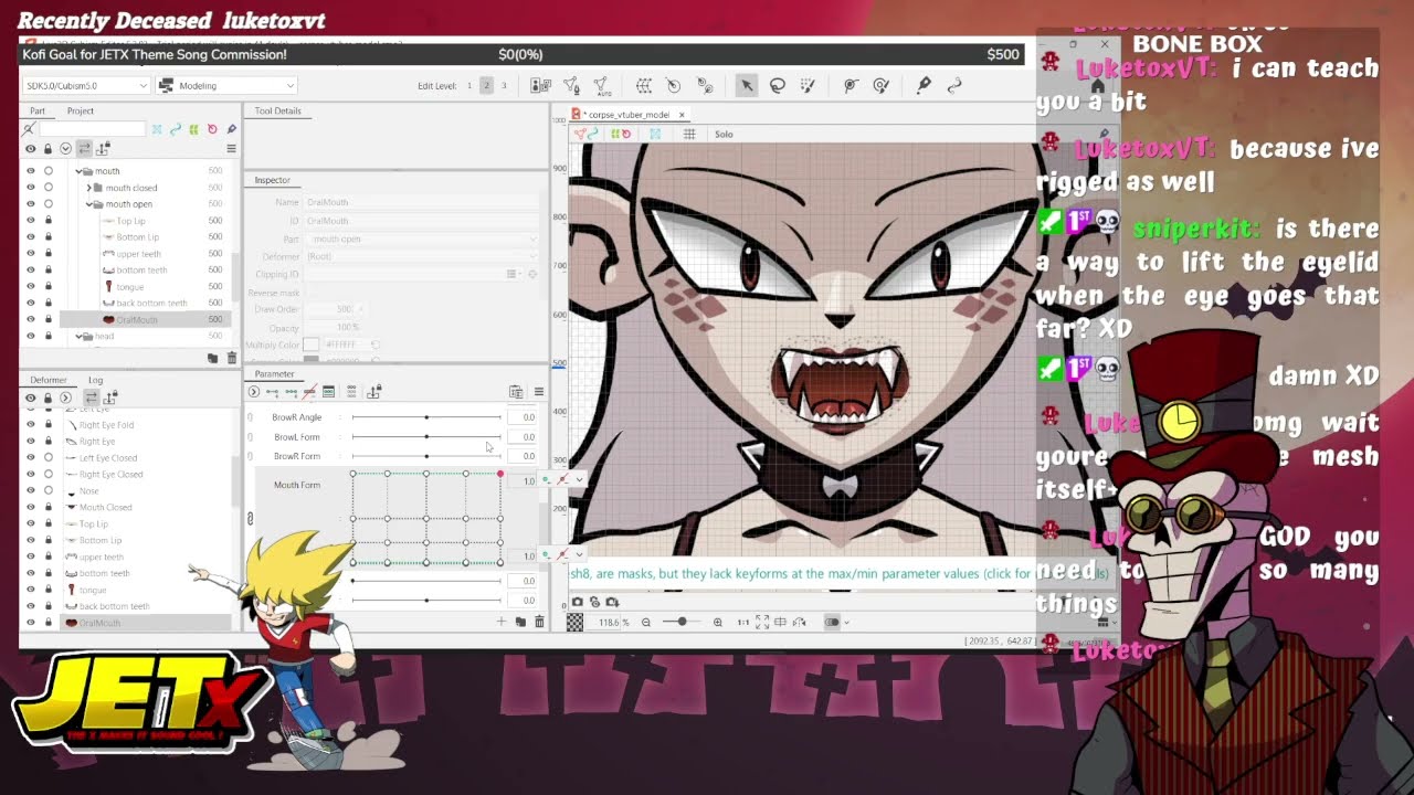 Making a Vtuber Model in Live2D [Commission!]