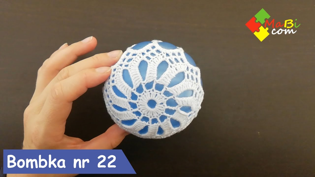 Szydełkowa bombka nr 22/Crochet Christmas ball No 22