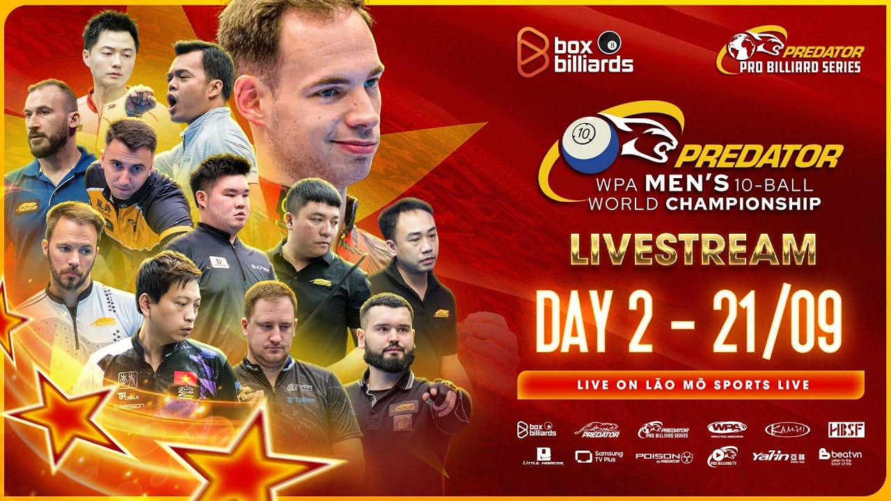 Live: Mohammad Soufi vs Jonas Magpantay | WB Round 1 | Predator WPA Men's 10-Ball World Championship