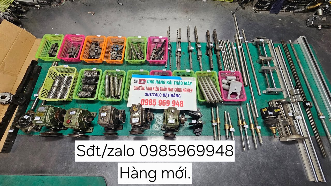 (19/1) Đồ CNC tháo máy vitme, hốp số, bi tròn, gối, ray,.. các loại cho ae chế cháo. Sđt 0985969948