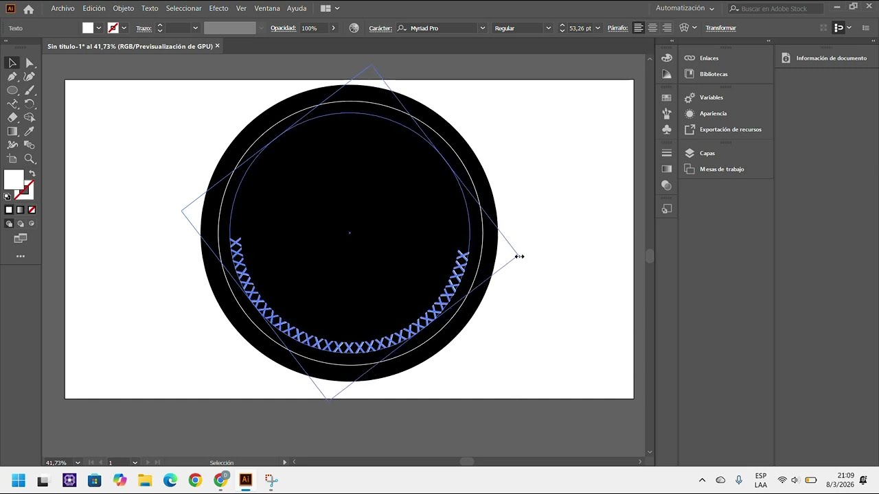 CREANDO MI LOGO EN ADOBE ILLUSTRATOR.... MI LOGO UNICOOOO