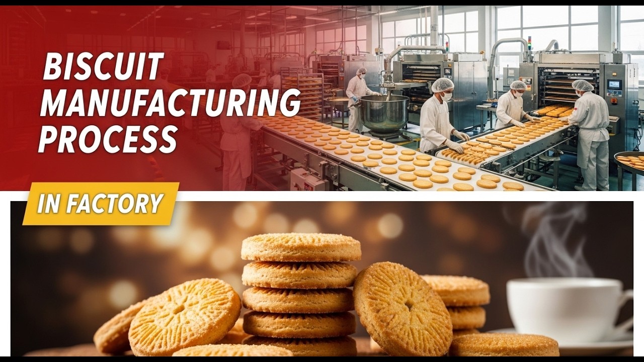 Biscuit Manufacturing Process in Factory