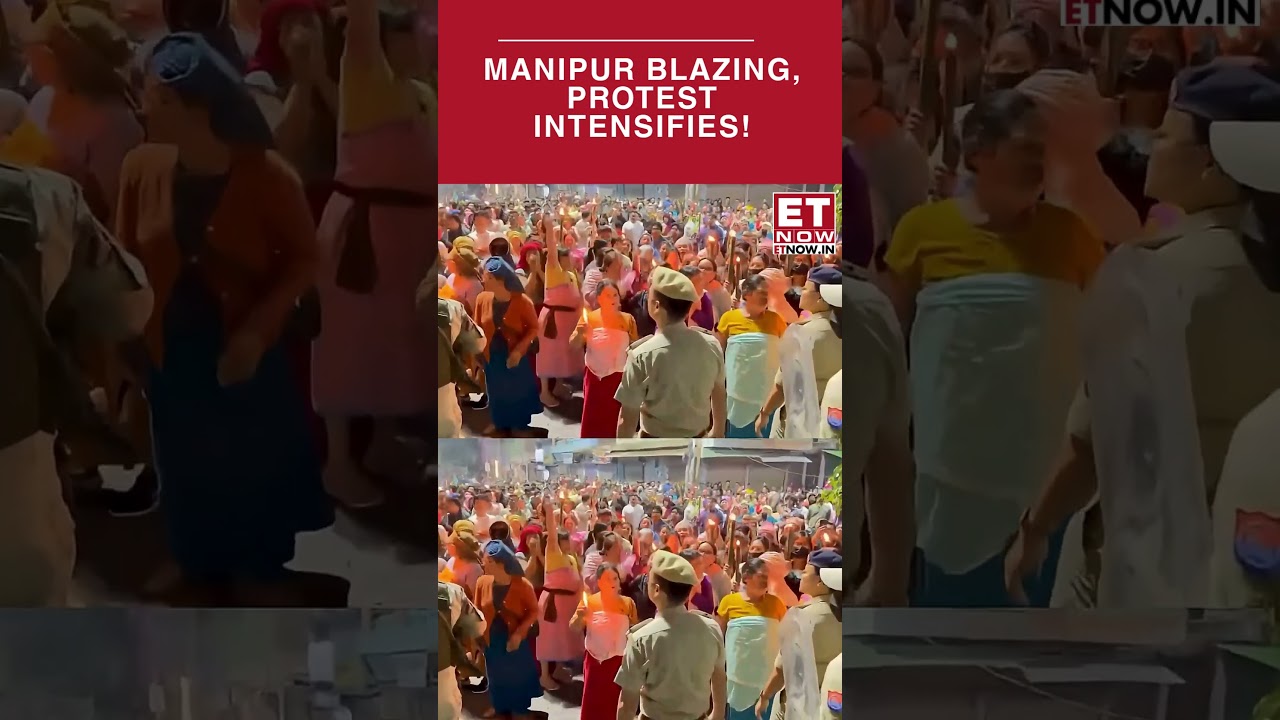 Manipur Blazing: 21 Arrested After Violent Clashes In Imphal; Tear Gas Fired At Meira Rallies