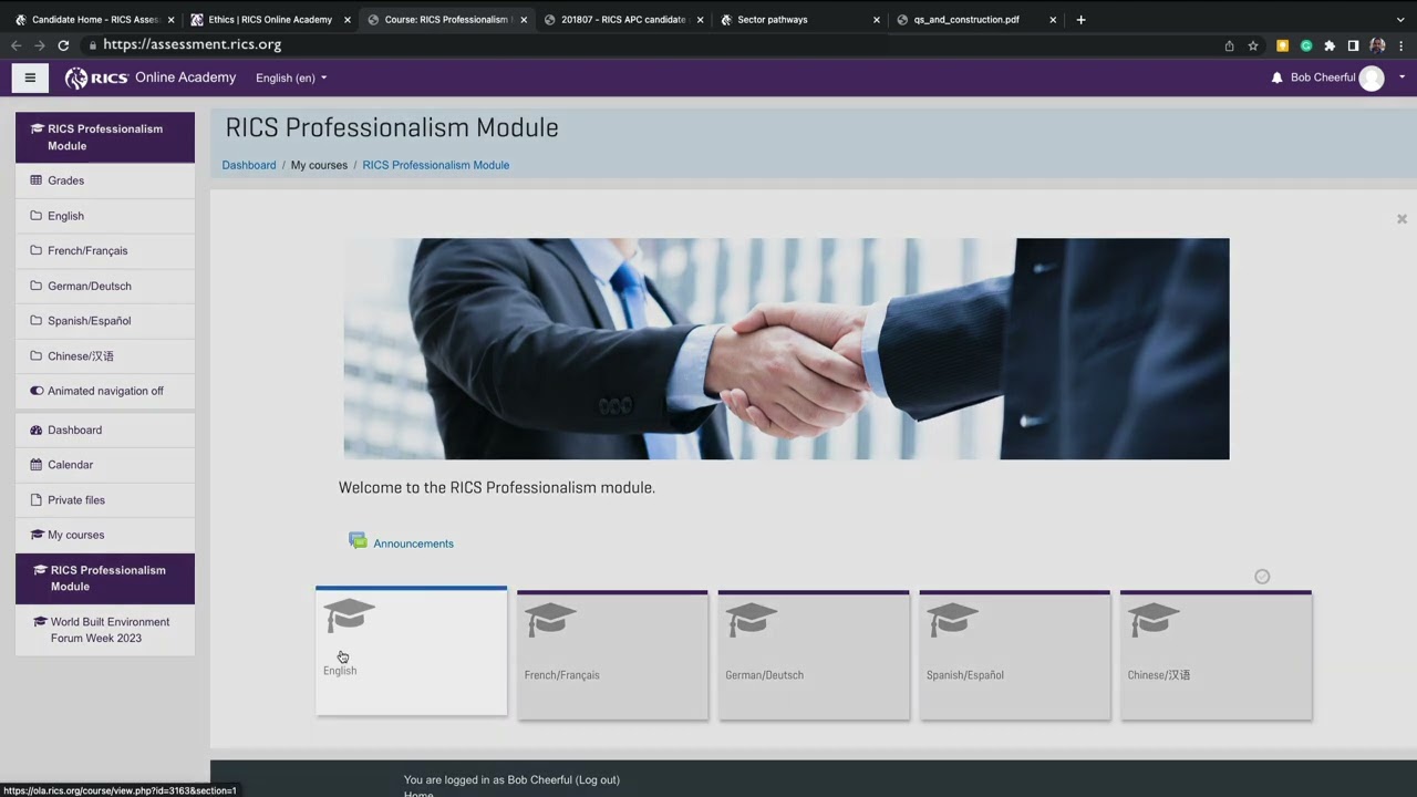 RICS Assessment Platform &ndash; Associate Assessment