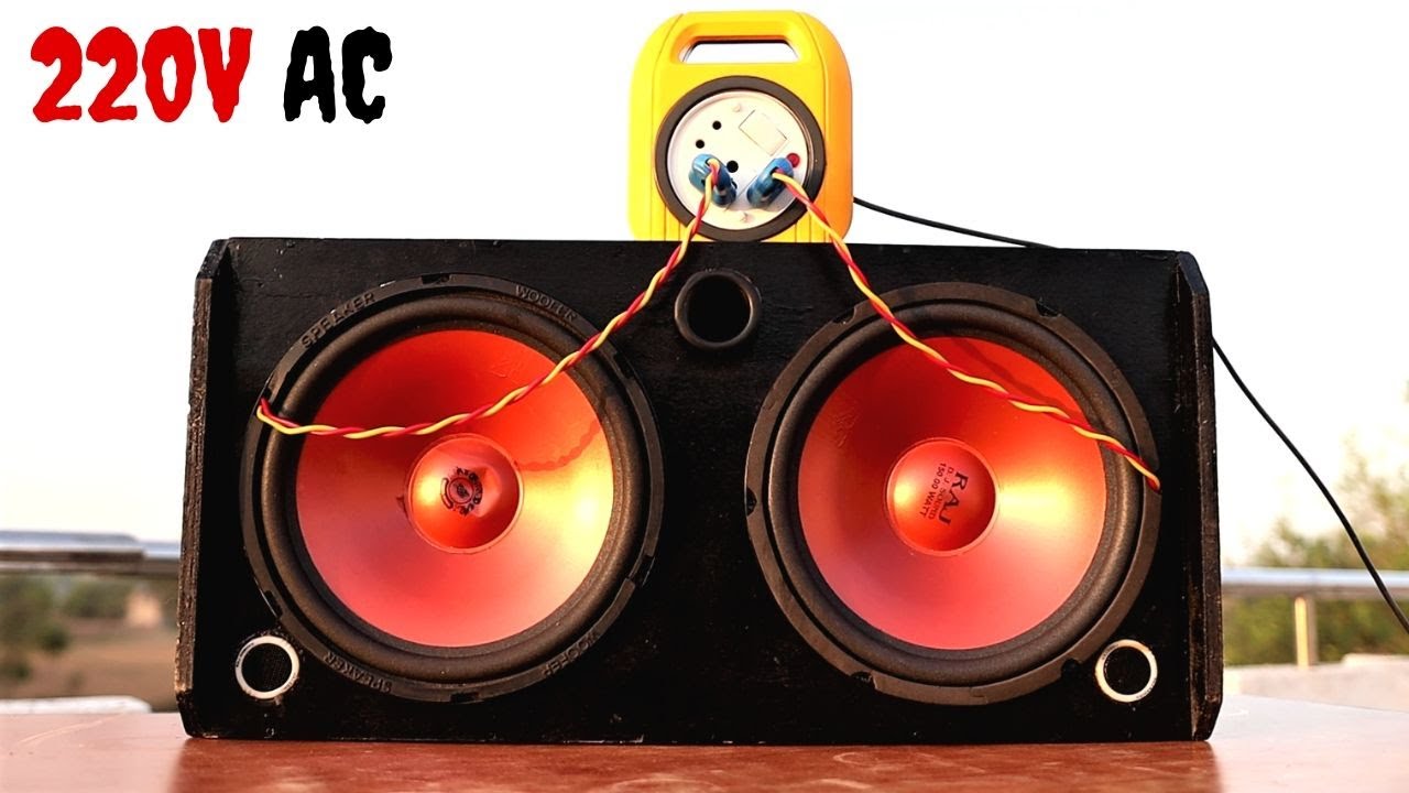 Large DJ Speaker VS 220 Volt AC | बड़े स्पीकर को सीधा बिजली में लगाने पर क्या होगा?