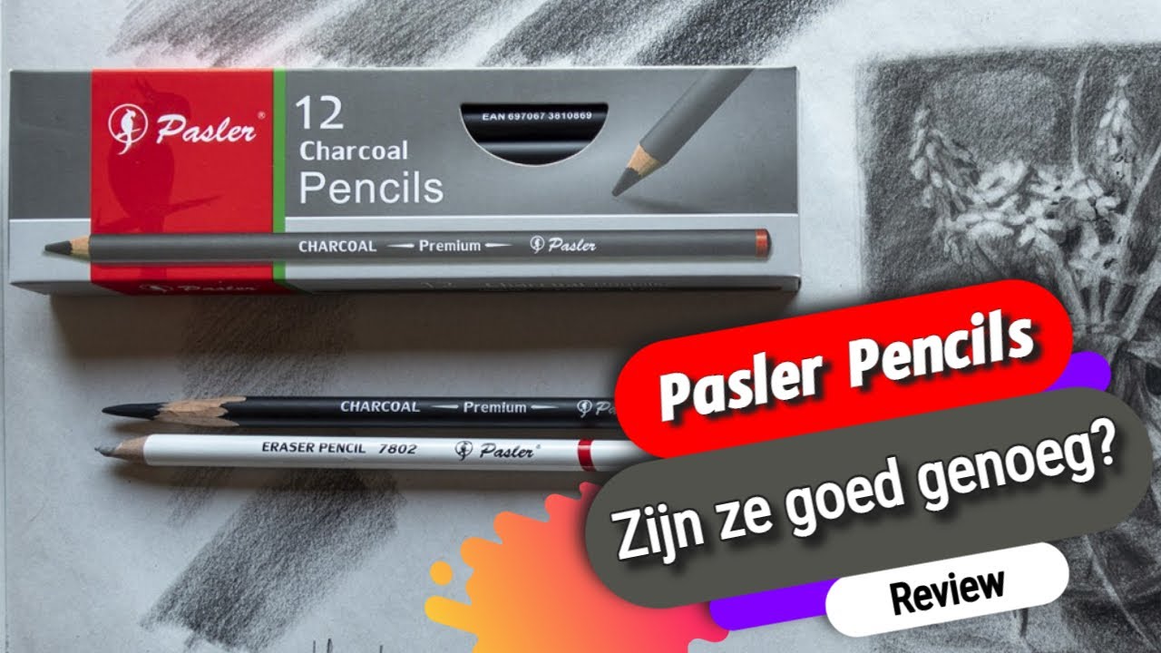 Wat zijn goede houtskool potloden ? Tekenen met houtskool - vaasje met bloemen