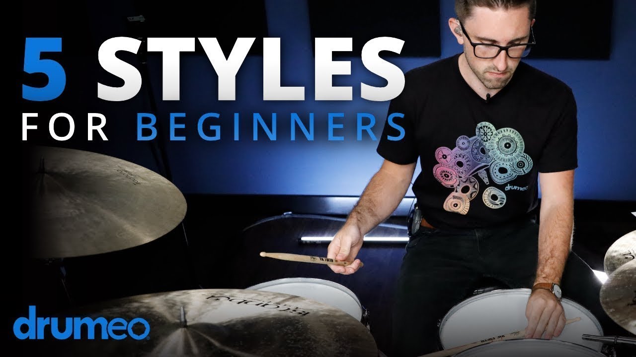 5 Styles Any Beginner Drummer Can Play (Lesson)