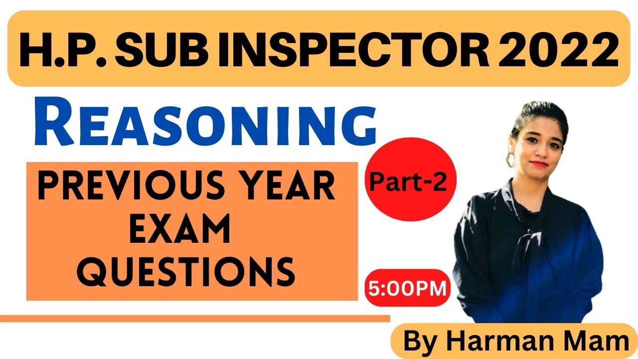 HP Police Sub inspector 2022 | Previous Years Paper Questions Solved