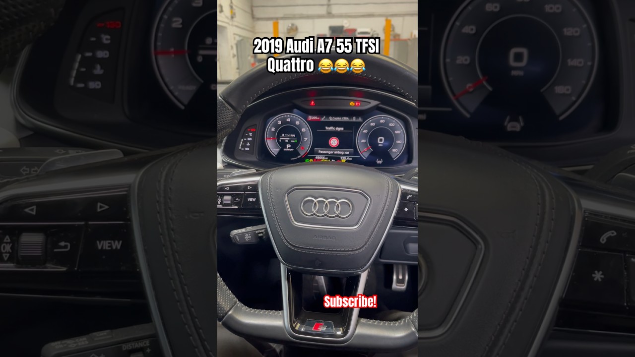 2019 Audi A7 55 TFSI Quattro 😂😂😂 #audi #a7 #garage #mechanic #mot #repair #motormodz #automobile