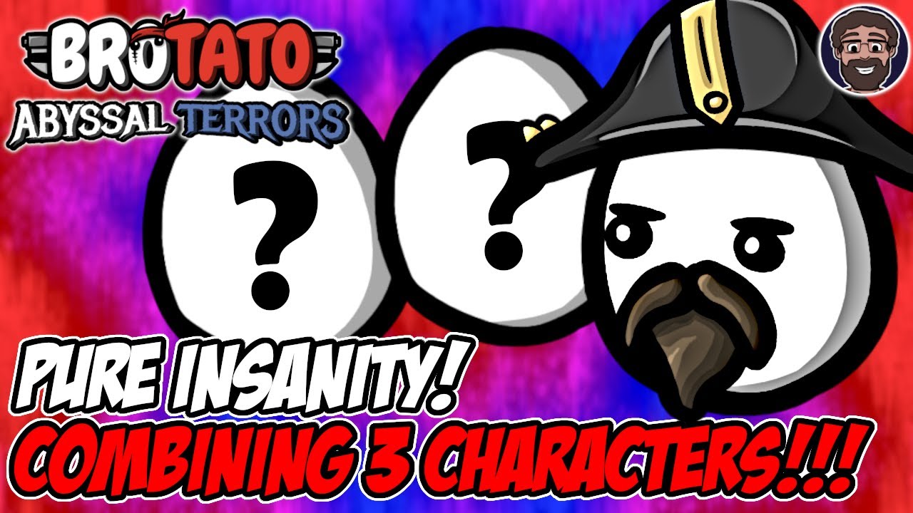 INSANE Run - Combining 3 Characters in ONE!!! GMO2! | Brotato Abyssal Terror MODDED