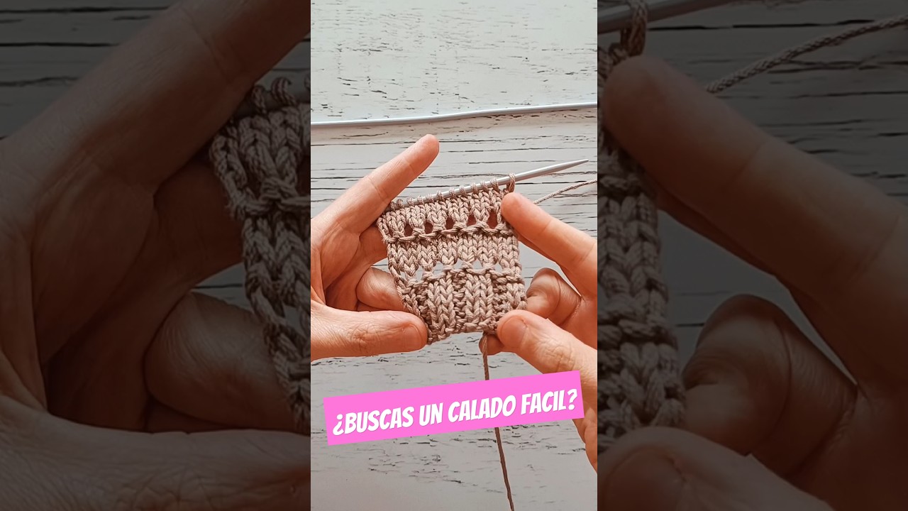 &iexcl;Tutorial completo! Como hacer Sweater punto CALADO FACIL en dos agujas #tricot #knitting #tejido