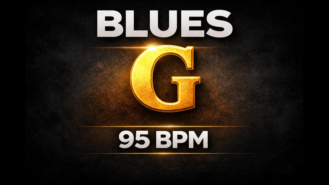 12 Bar Blues Backing Track in G | 95 BPM | Beginner Guitar Practice