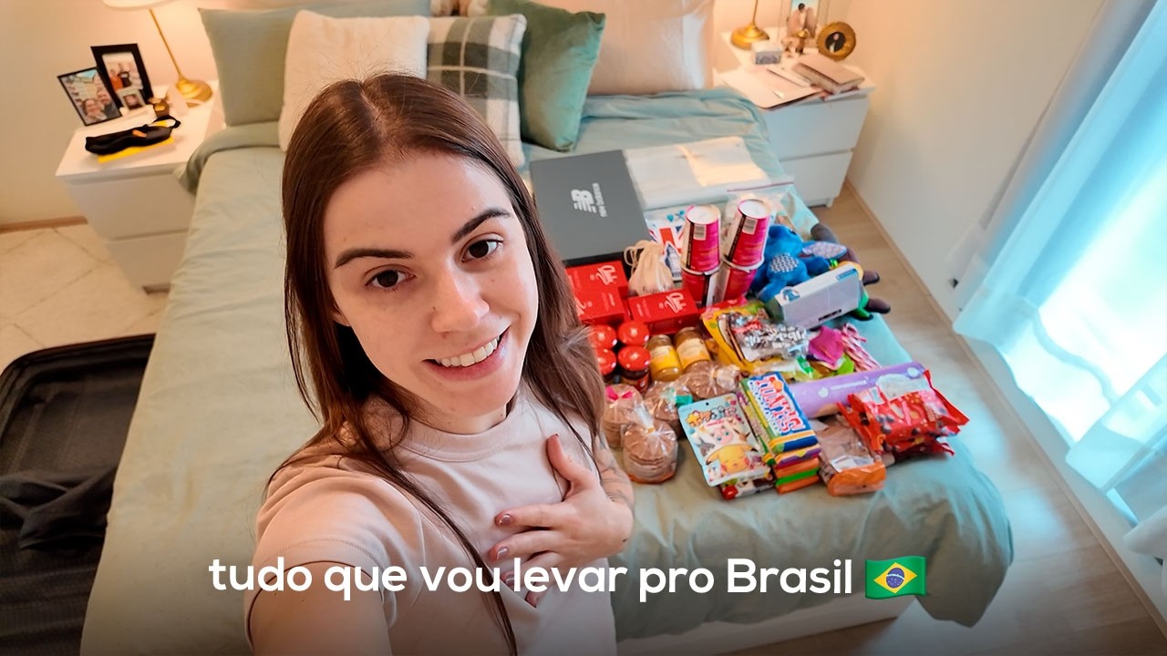 minha mala pro Brasil + presentes pra fam&iacute;lia!