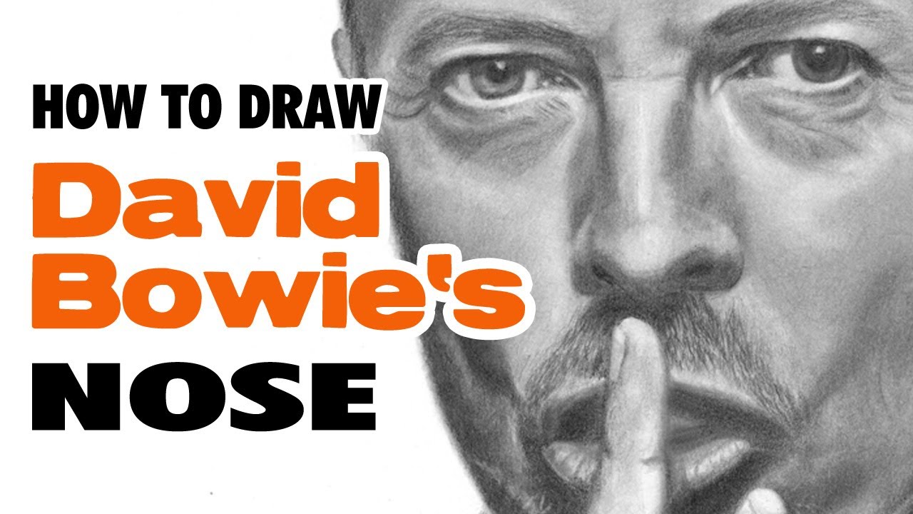 DAVID BOWIE - How to Draw David Bowie's Nose |TUTORIAL #2