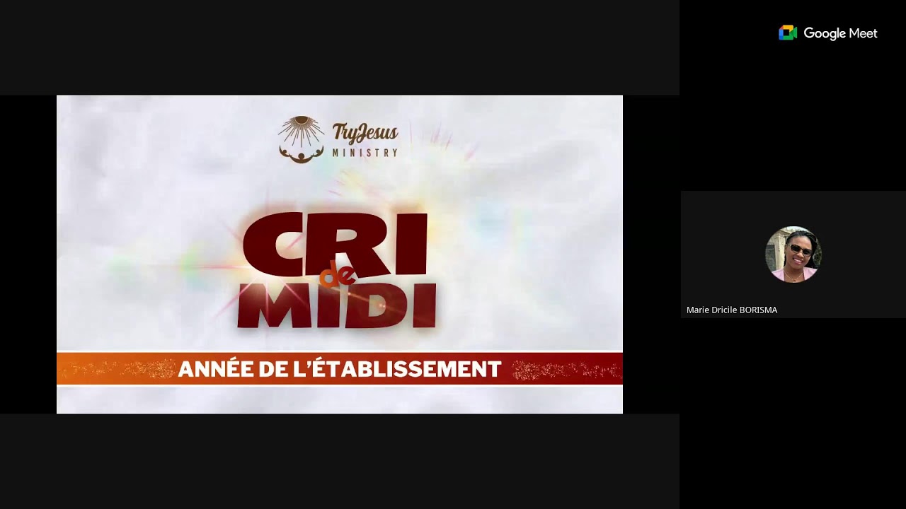 Cri de midi - 28 janvier 2026 - TryJesusMinistry