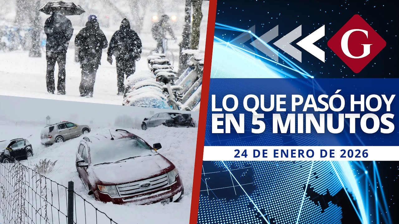 🔵 Noticias 24 de enero: MEGATORMENTA DE NIEVE AZOTA A EE.UU. CON RIESGO CATÁSTROFICO | Noticiero