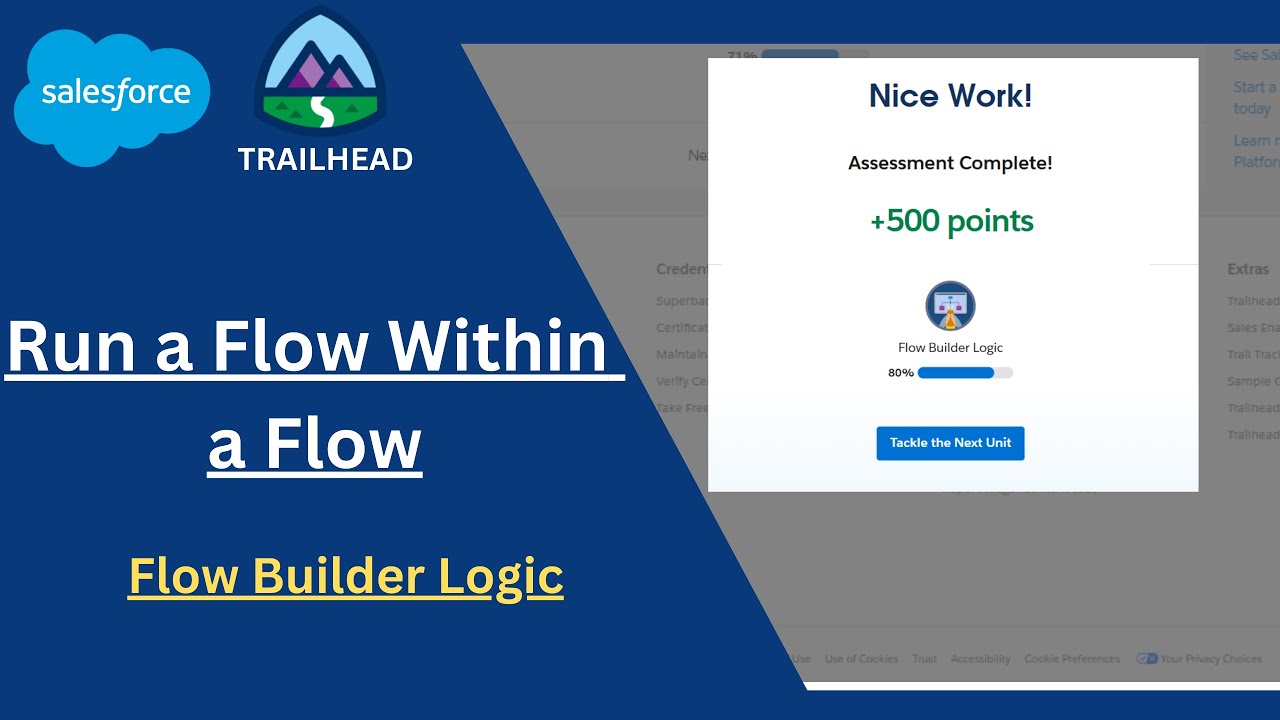 Run a Flow Within a Flow | Flow Builder Logic | Trailhead / Salesforce