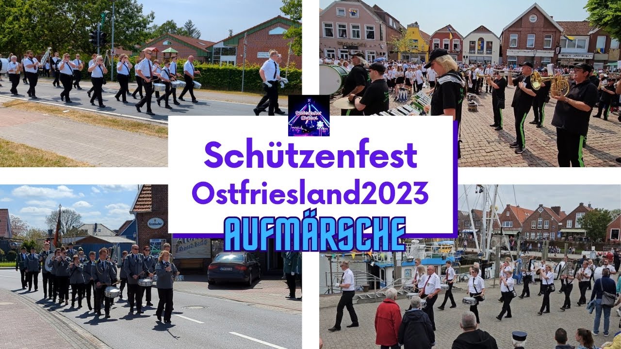 Schützenfest Ostfriesland 2023 - Aufmärsche - Negenmeerten - Neuharlingersiel - Esens - Hesel uvm.