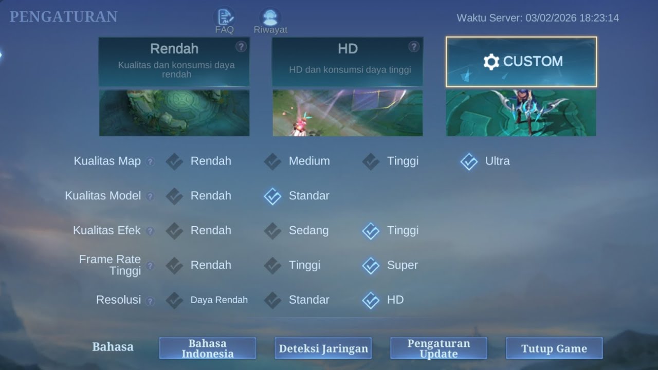 Mode siksa setting rata kanan di hp kentang #ml #mlbb #roamer #mobilelegendsbangbang 