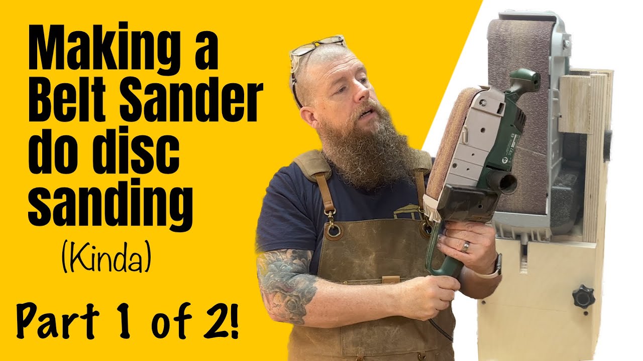My warts and all process for turning a belt sander into a disc sander (kinda)