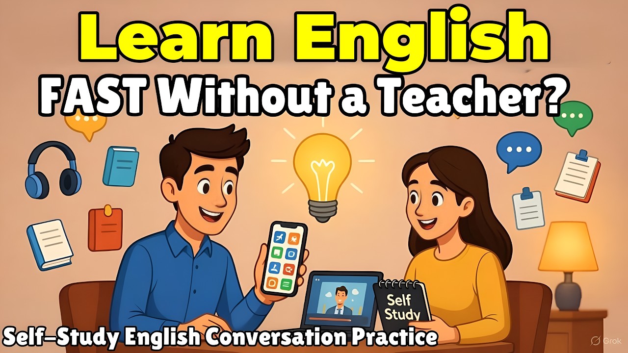 Can You Really Learn English FAST Without a Teacher? 🤔 | Self-Study Tips for Beginners