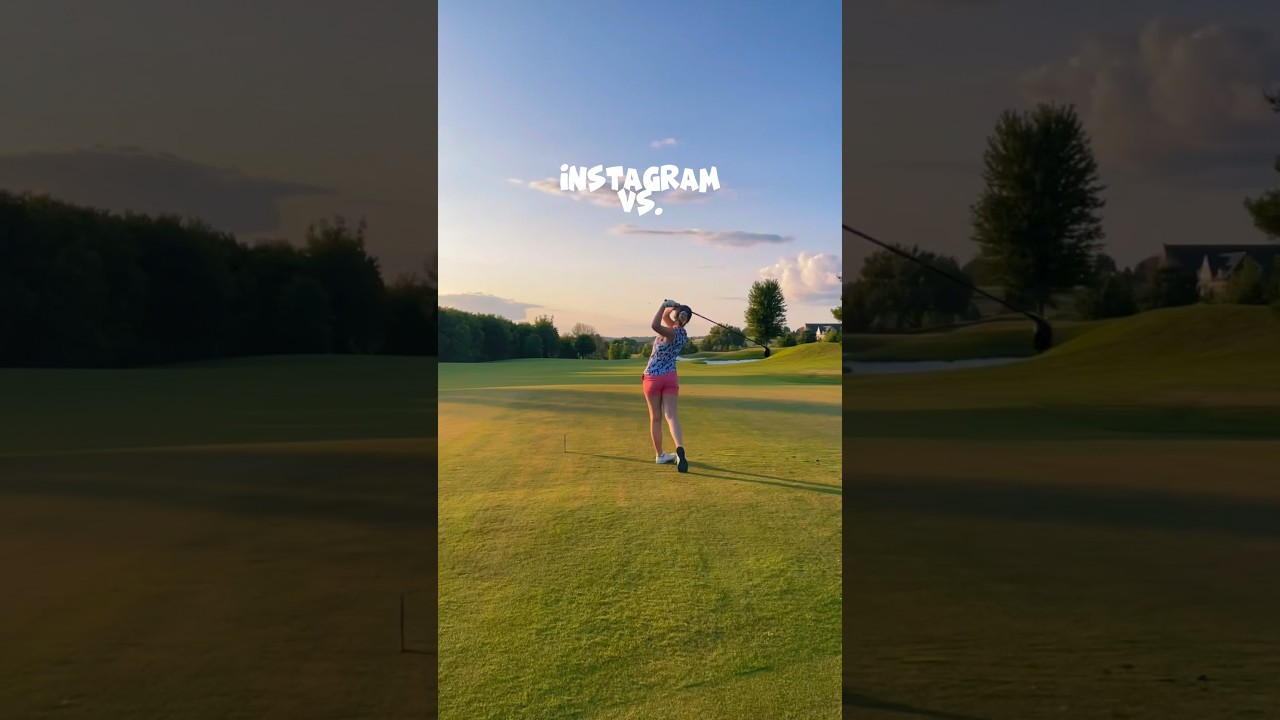 Instagram vs. Reality - golf edition ⛳️ #golf #funny #fails #shorts #instagramvsreality