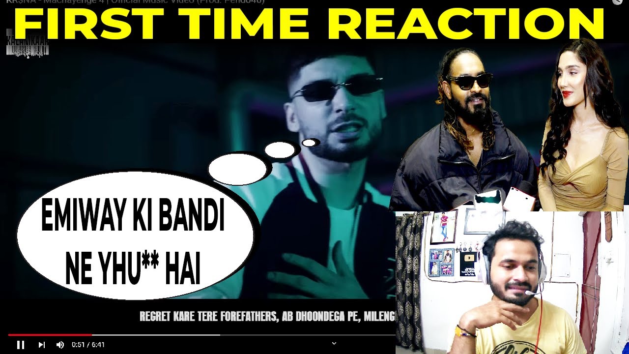 First Time Reaction On Machayenge 4 By Krsna Diss on Emiway | GDX Reacts 