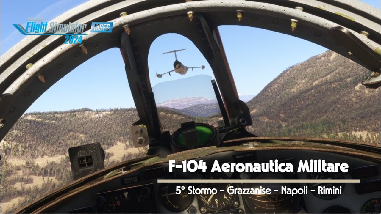 [MSFS 2024] Coppia di F-104 5°Stormo Aeronautica Militare - Grazzanise-Napoli-Rimini [Multiplayer]