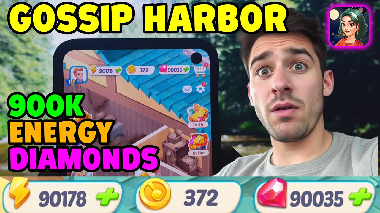 Gossip Harbor Hack ✅ How to Get 90K Free Diamonds & Energy in Gossip Harbor 2025 (iOS & Android)