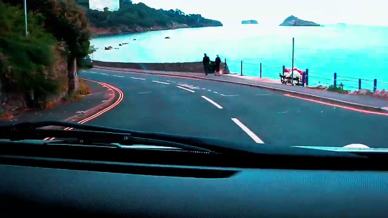 Drive around my hometown Torquay Devon England | Meadfoot Beach UK
