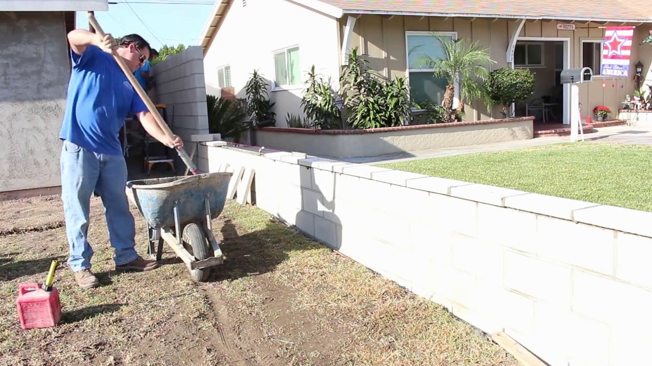 How to Build a block wall