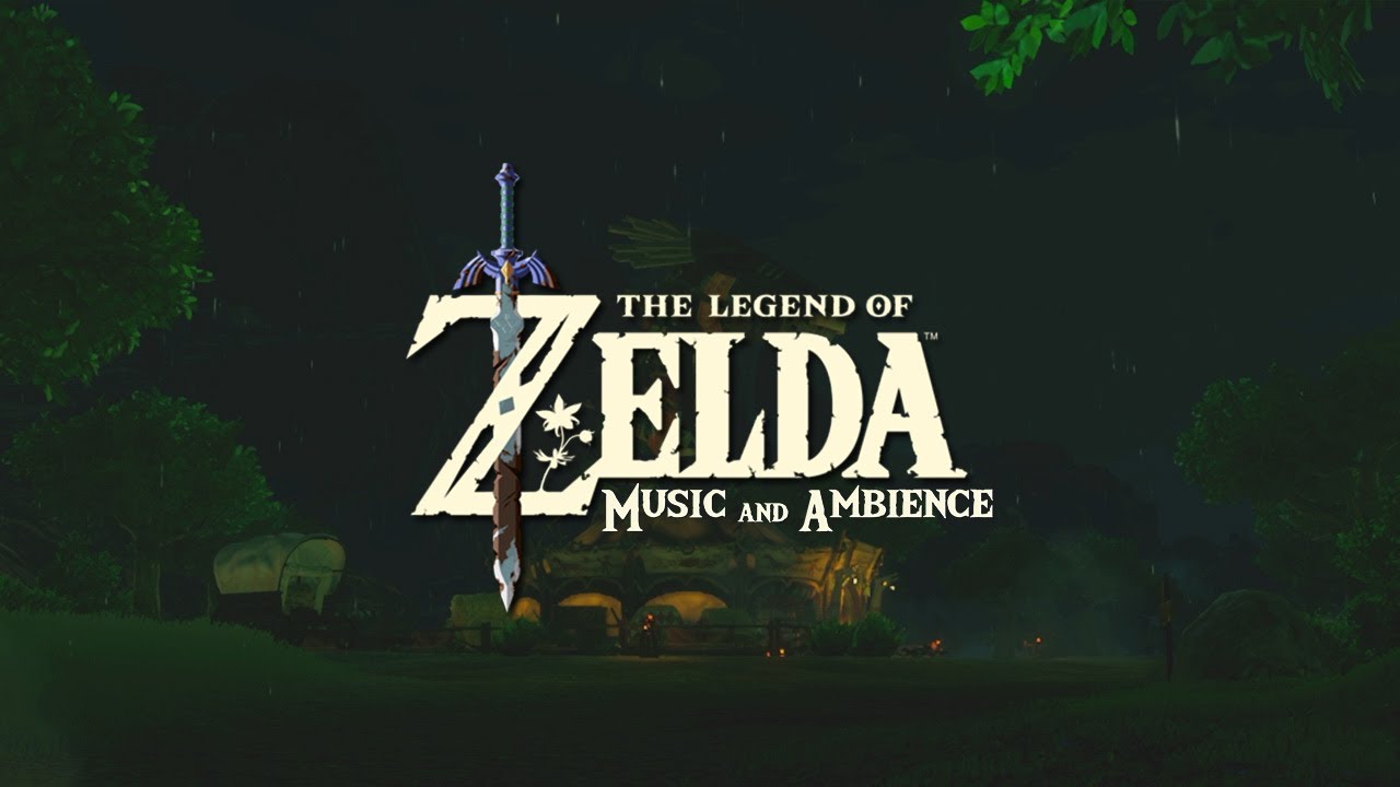 Dreamy Zelda Ambience...  relaxing video game music mix (with Rain sounds)