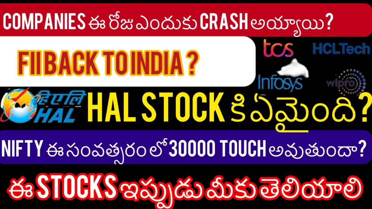 IT STOCKS CRASH / NIFTY TO TOUCH 28000 / 30000 / FII BACK TO INDIA / STRONG RESULTS