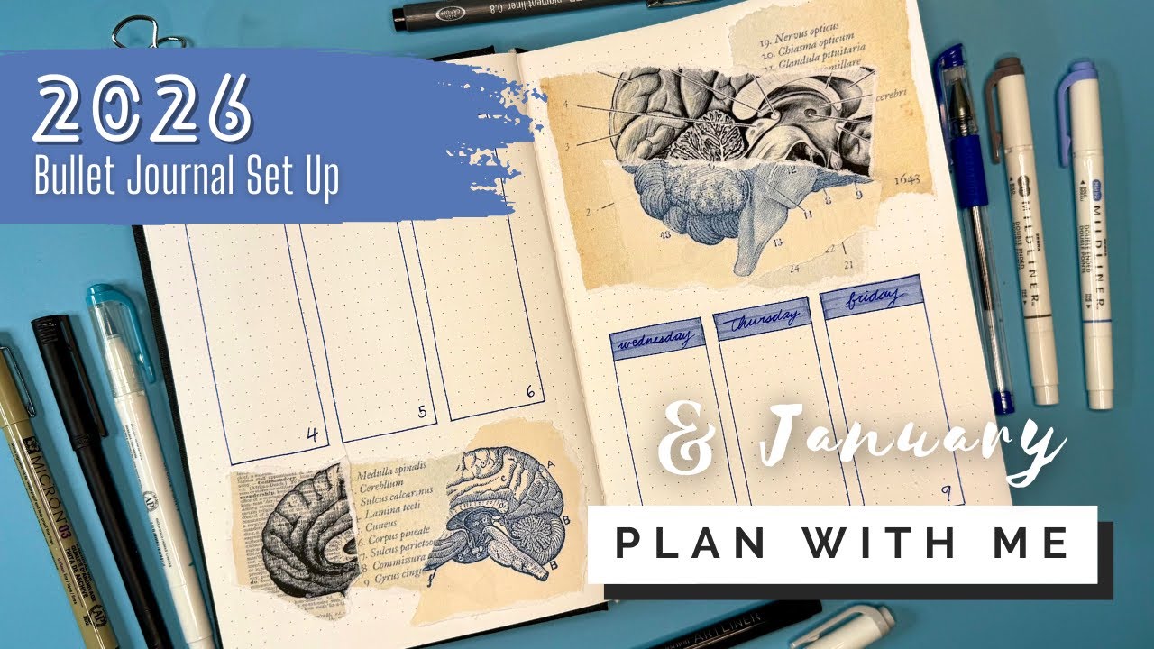 2026 Bullet Journal Set Up & January Plan With Me
