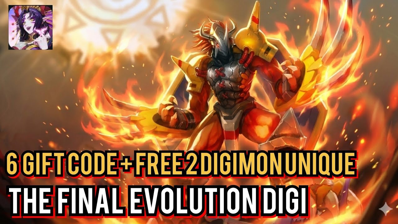 6 Giftcode + dapat Digimon GG | The Final Evolution Digi