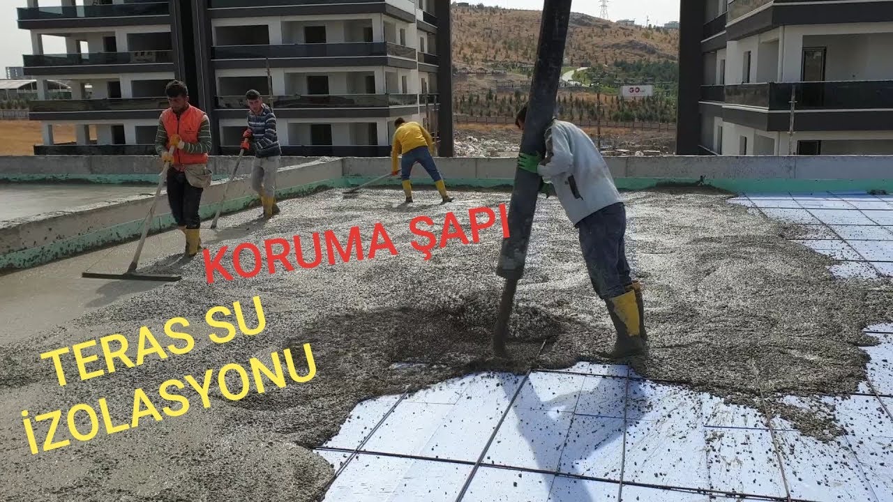 TERAS KORUMA ŞAPI & TERAS SU, ISI İZOLASYONU NASIL YAPILIR?