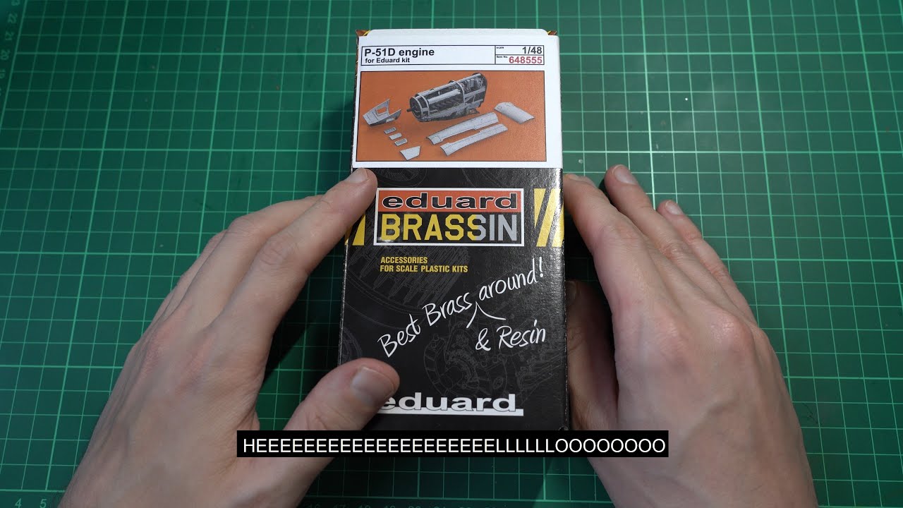 Unboxing Eduard P 51 D Merlin Engine 1/48 Scale, Resin, Brassin 648555