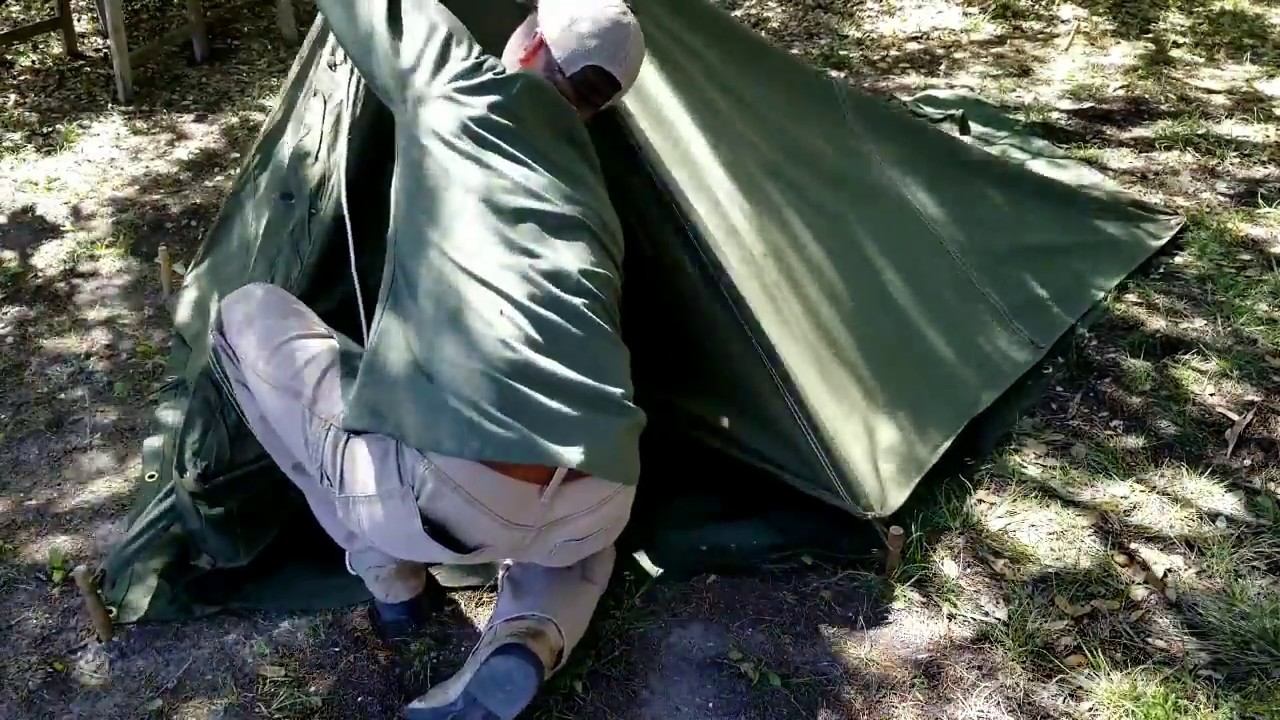 WW2 Pup Tents: The Easy Way to Setup and Pitch the Two Shelter Halves