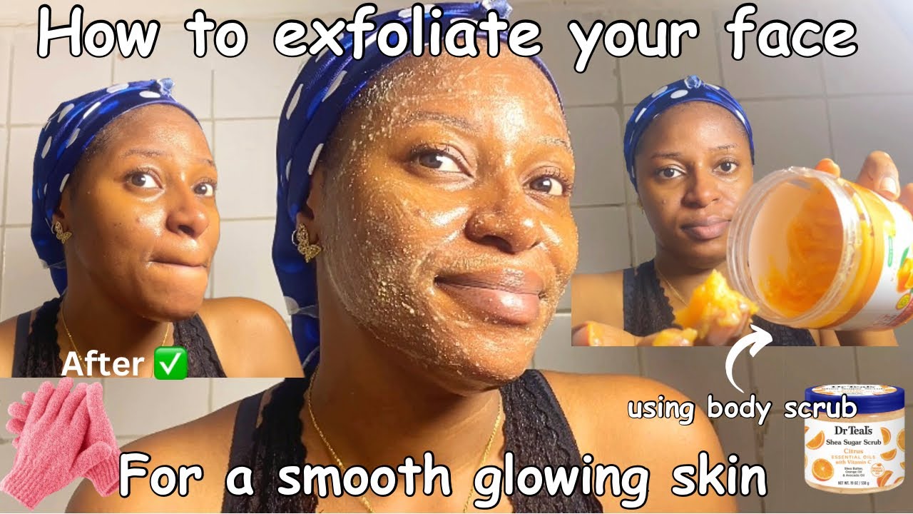 How to exfoliate your face for a radiant glowing skin✨| how to exfoliate your face at home