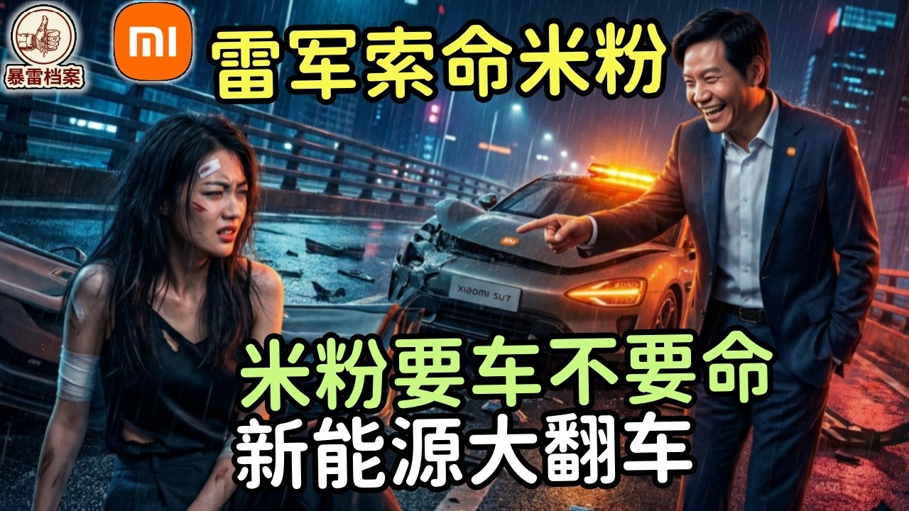 小米SU7失控真相：这不仅是车祸，这是精心设计的“合法谋杀”。揭秘新能源车的死亡闭环。