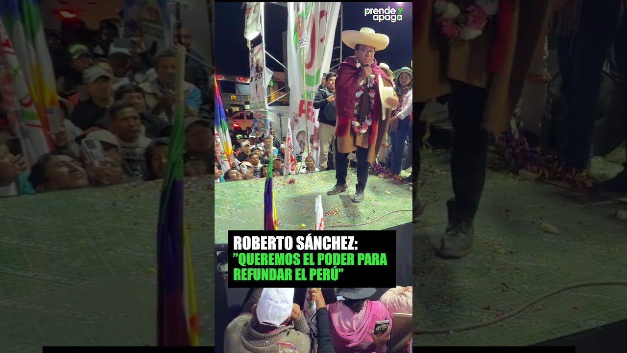 #Elecciones2026 #Mitin: Roberto S&aacute;nchez (JP): 