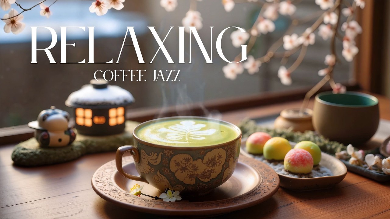 Warm Coffee Jazz & Chill Bossa Nova ~ Spring Cafe Ambience | Smooth & Calming
