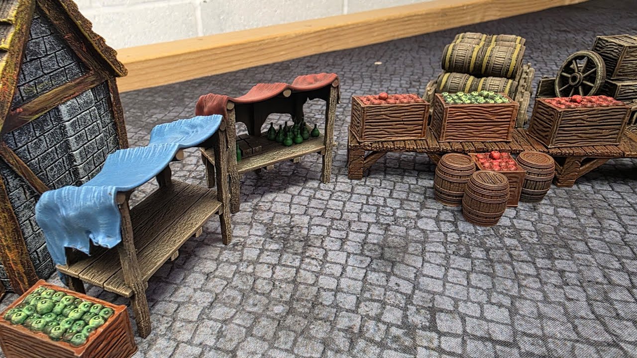 Unboxing March of War Fantasy Scatter terrain  (Old World, AoS)