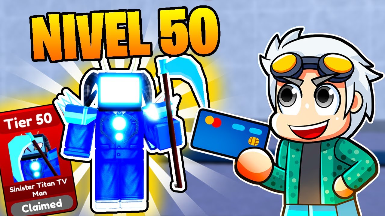 ¡Conseguí el SINISTER TITAN TV MAN de NIVEL 50 en Toilet Tower Defense Roblox! (Evento Navidad)