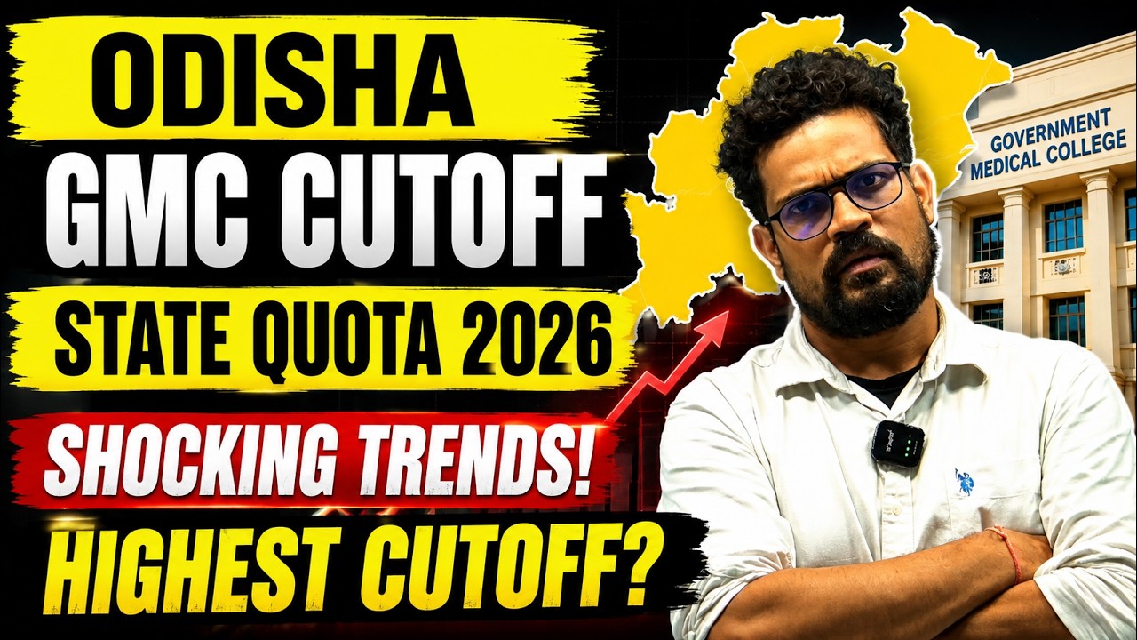 Odisha ReNEET 2026 State Quota GMC Cutoff 🔥 | Shocking Cutoff Trends | High MBBS Cutoff Analysis
