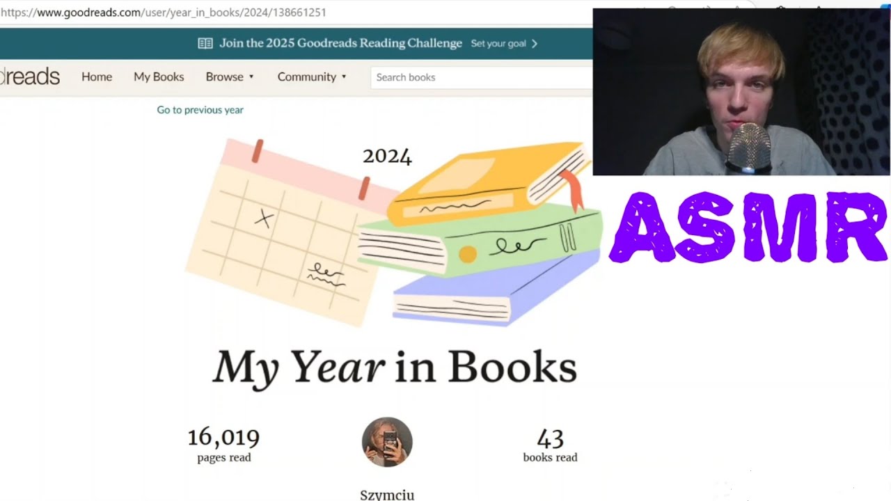 Czytelniczy 2024 rok na Goodreadsie - ASMR